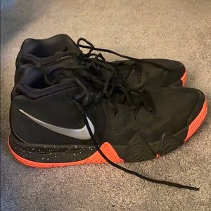 NIKE Kyrie 4 Black and Orange